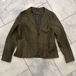 Vince Leather Jacket: worn once; super cute!